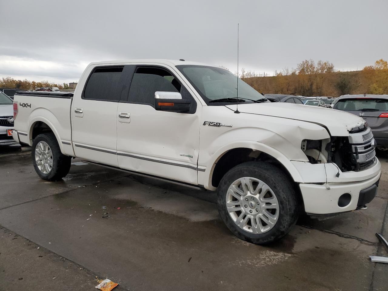 2014 Ford F-150 VIN 1FTFW1ET1EFB09539 Copart auction photo, front end / side damage thumbnail 4
