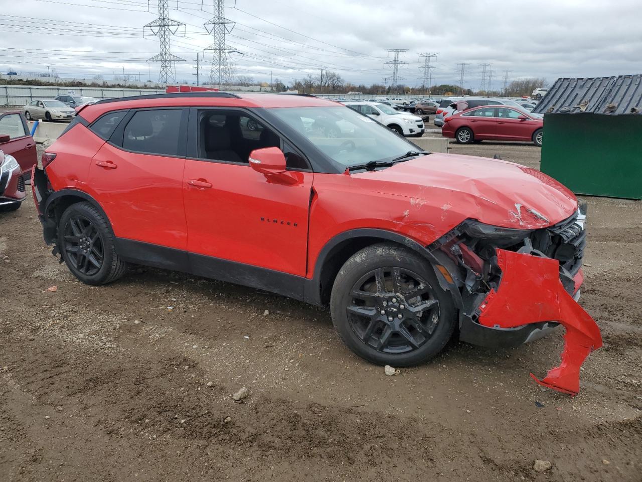 2019 Chevrolet Blazer VIN 3GNKBBRA6KS589424 Copart auction photo, front end / rear end damage thumbnail 4