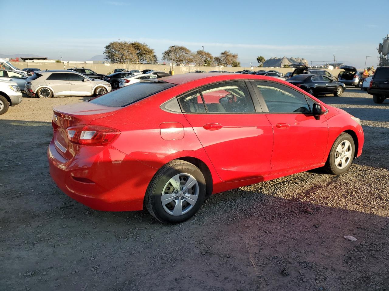 2016 Chevrolet Cruze VIN 1G1BC5SM6G7264444 Copart auction photo, side damage thumbnail 3