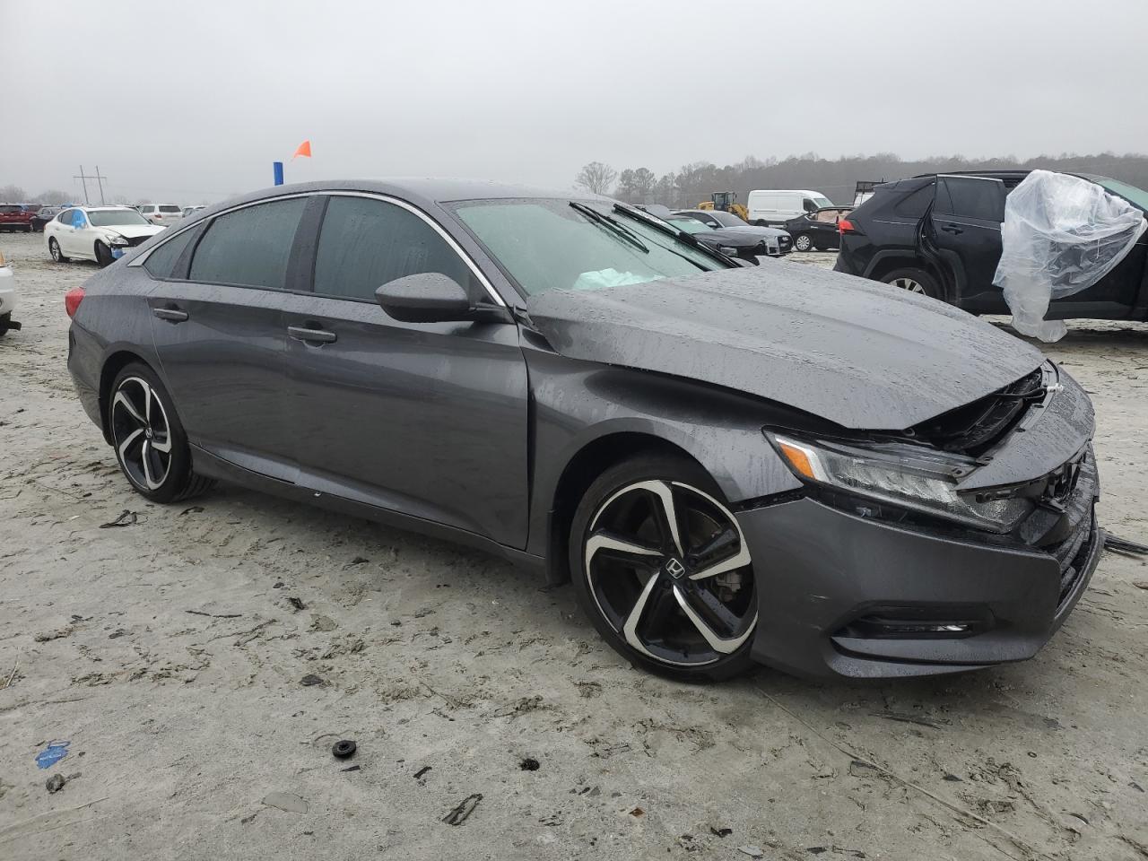 2019 Honda Accord VIN 1HGCV1F32KA033408 Copart auction photo, front end / side damage thumbnail 4
