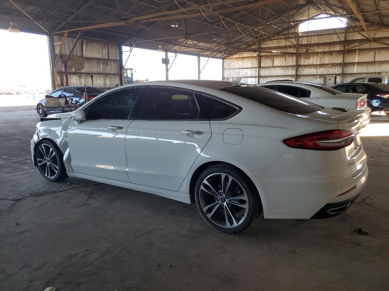 2019 Ford Fusion VIN 3FA6P0K91KR271093 Copart auction photo, front end damage thumbnail 2