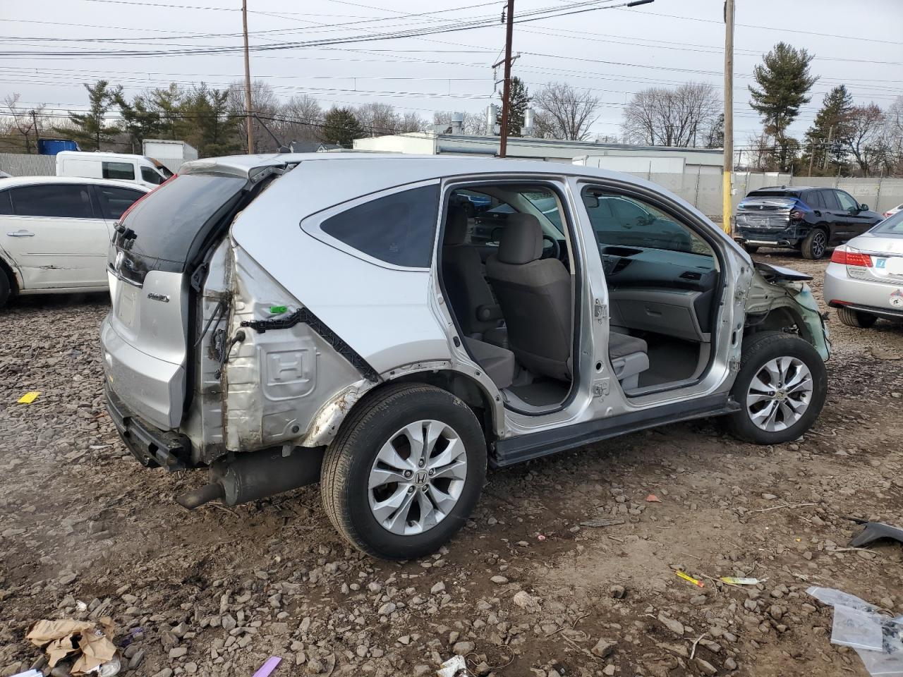 2012 Honda CR-V VIN 2HKRM4H33CH625548 Copart auction photo, side damage thumbnail 3