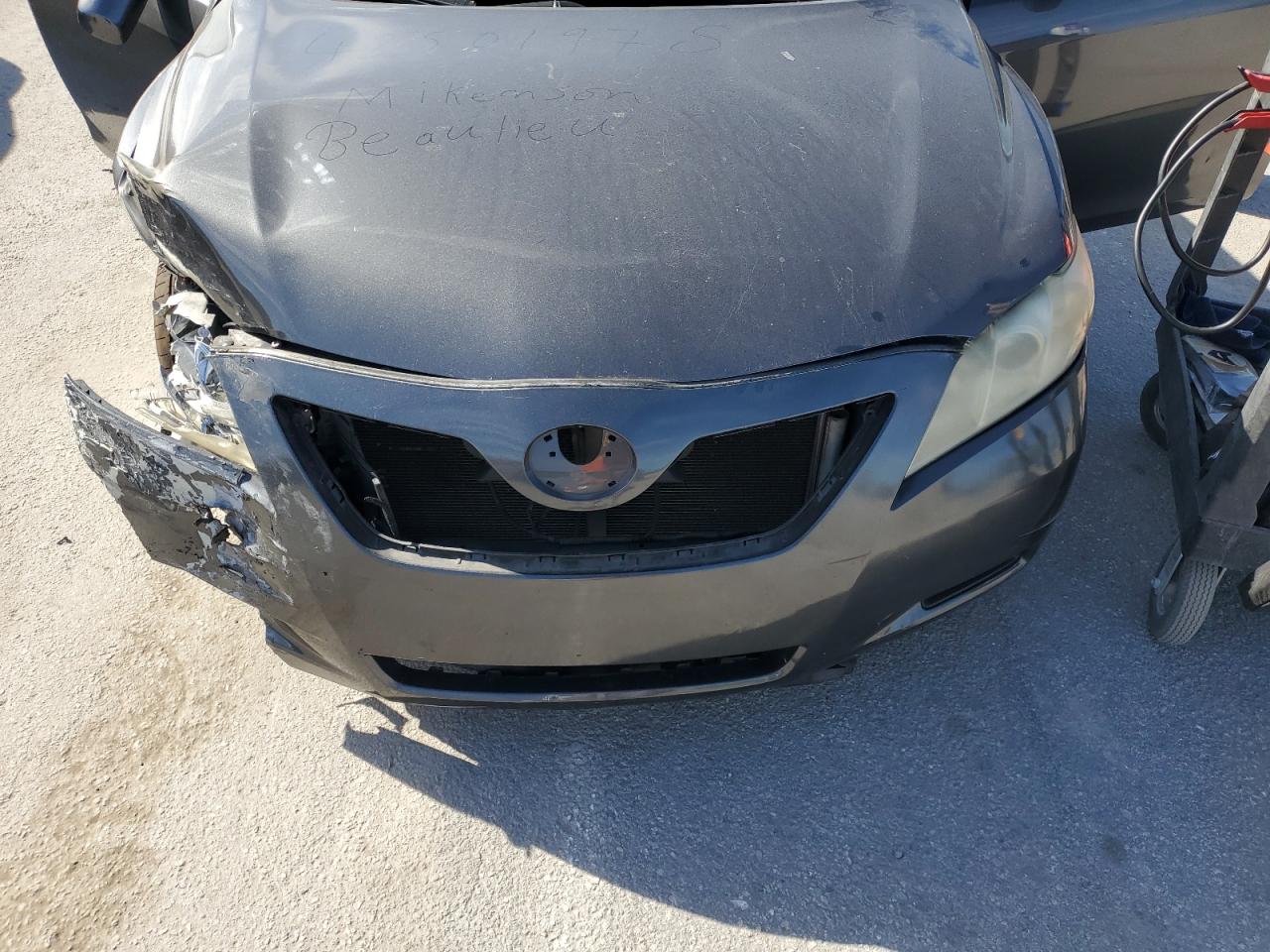 2007 Toyota Camry VIN JTNBE46K573111206 Copart auction photo, front end / side damage thumbnail 11
