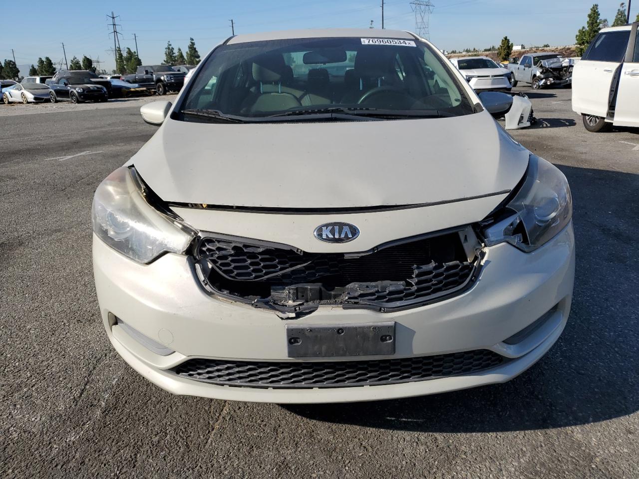 2014 KIA Forte VIN KNAFK4A68E5234599 Copart auction photo, front end damage thumbnail 5