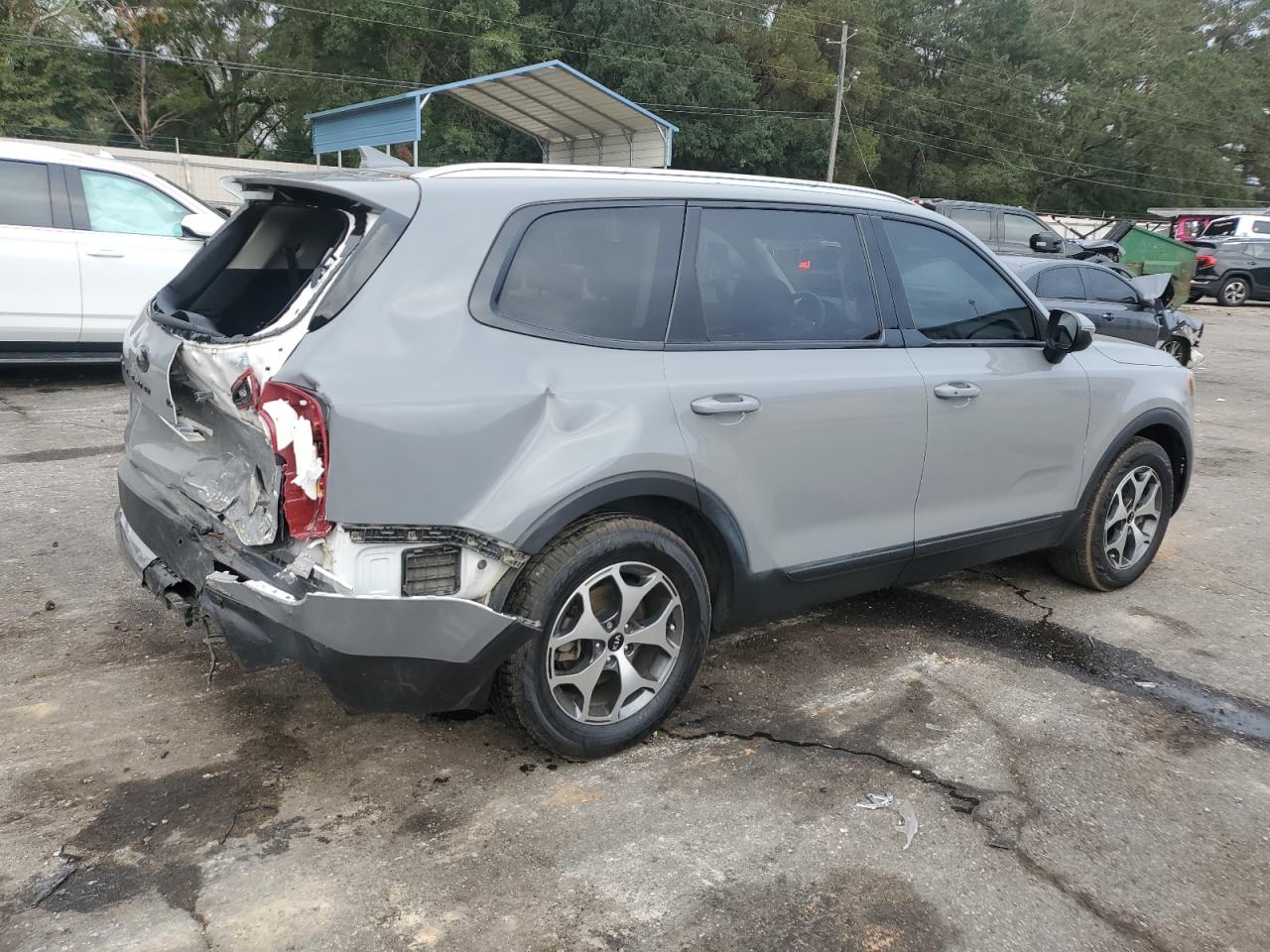 2021 KIA Telluride VIN 5XYP34HC8MG194076 Copart auction photo, rear end damage thumbnail 3