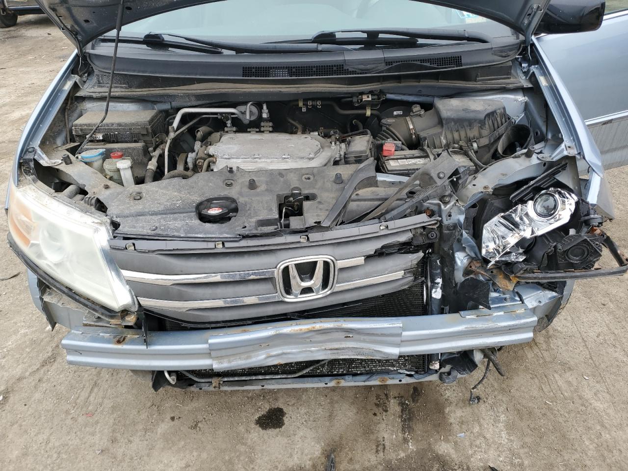 2013 Honda Odyssey VIN 5FNRL5H60DB043927 Copart auction photo, front end damage thumbnail 12