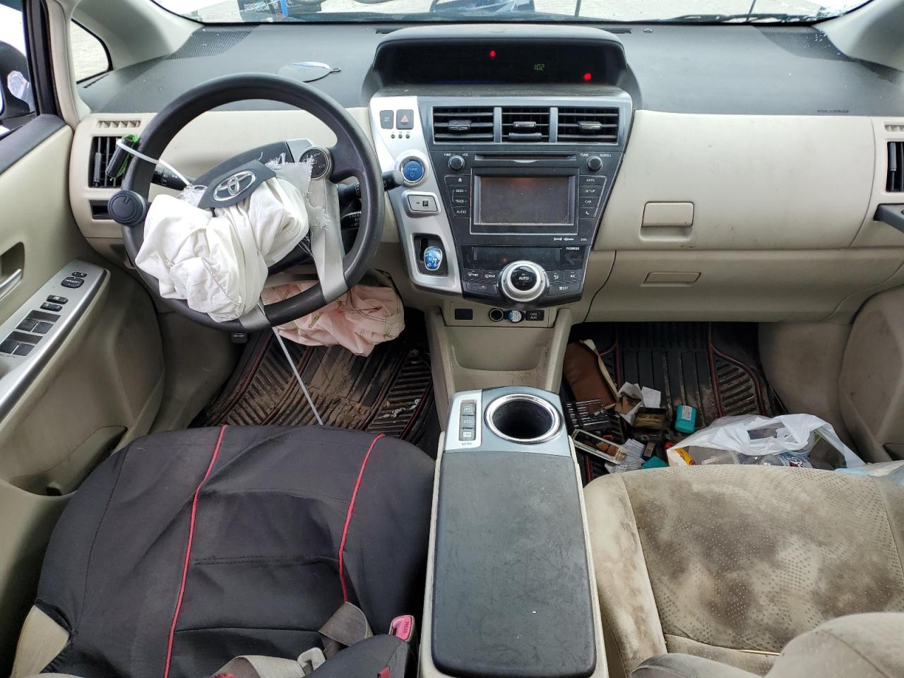 2013 Toyota Prius VIN JTDZN3EU7D3284057 Copart auction photo, front end / side damage thumbnail 8
