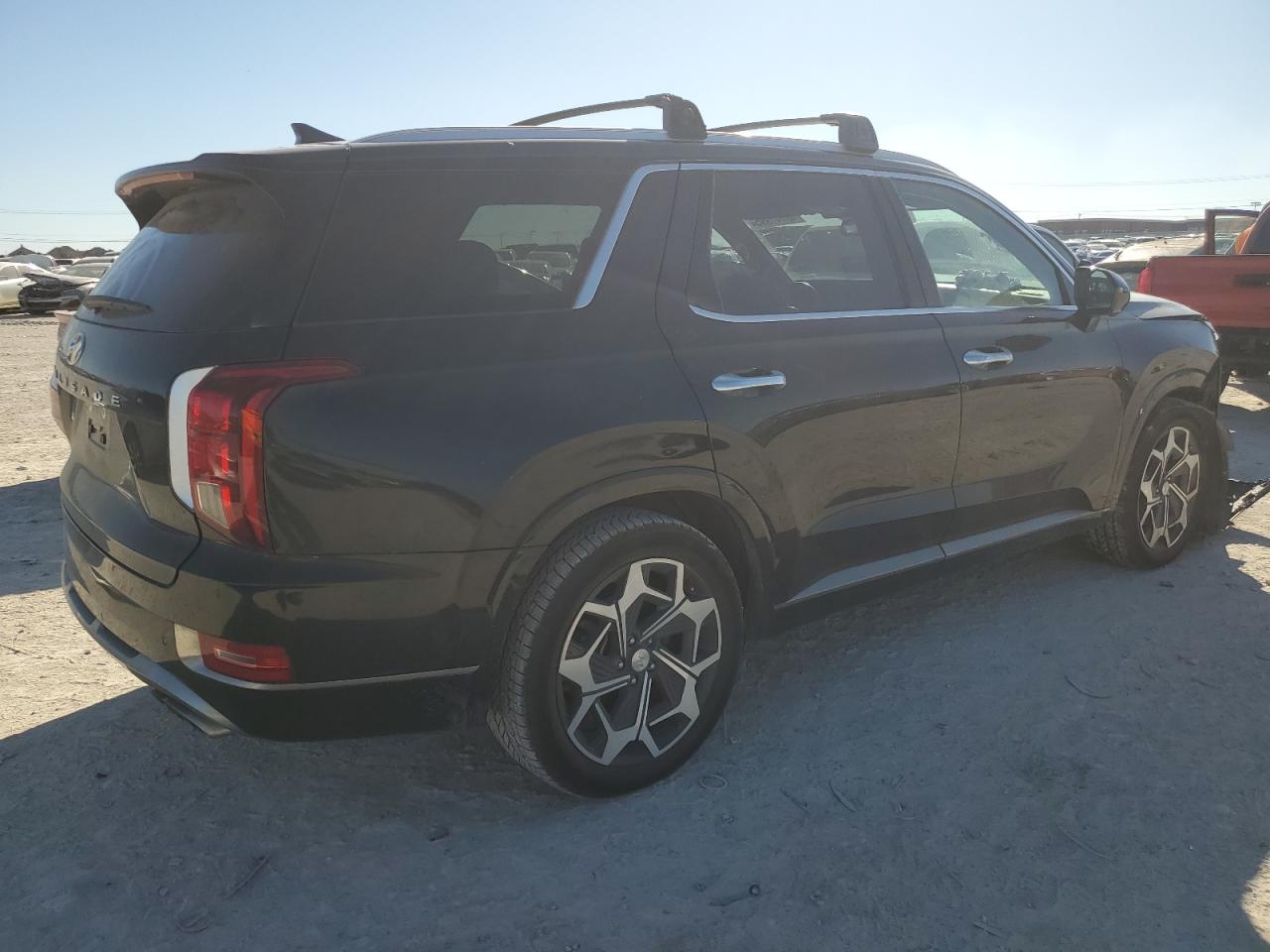 2022 Hyundai Palisade VIN KM8R74HE0NU389471 Copart auction photo, front end damage thumbnail 3