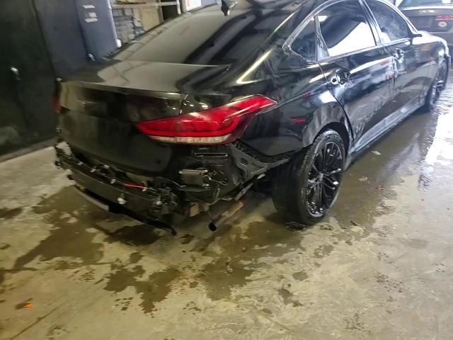 2015 Hyundai Genesis VIN KMHGN4JEXFU038009 Copart auction photo, rear end damage thumbnail 13