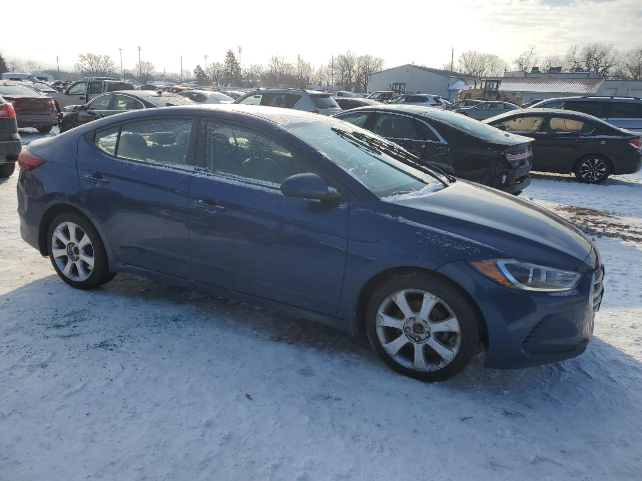 2018 Hyundai Elantra VIN 5NPD84LF7JH251264 Copart auction photo, side / top/roof damage thumbnail 4