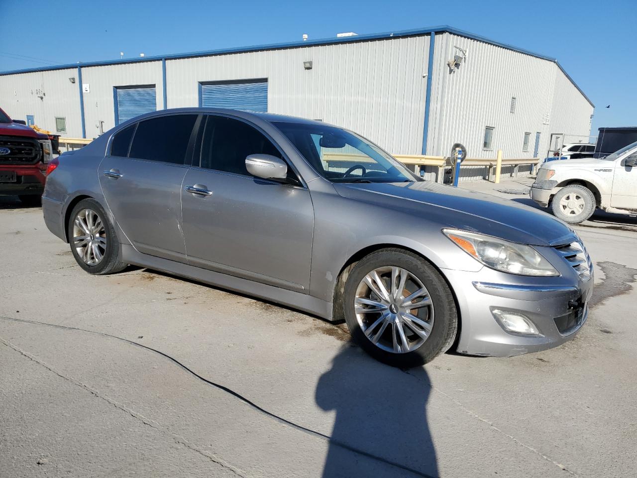 2012 Hyundai Genesis VIN KMHGC4DF6CU165779 Copart auction photo, undercarriage / minor dent/scratches damage thumbnail 4