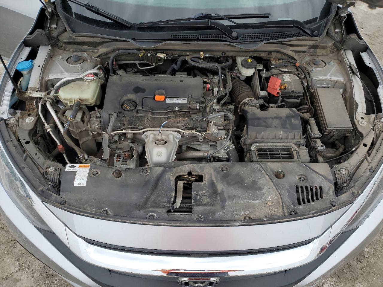 2017 Honda Civic VIN 19XFC2F78HE051346 Copart auction photo, side damage thumbnail 11