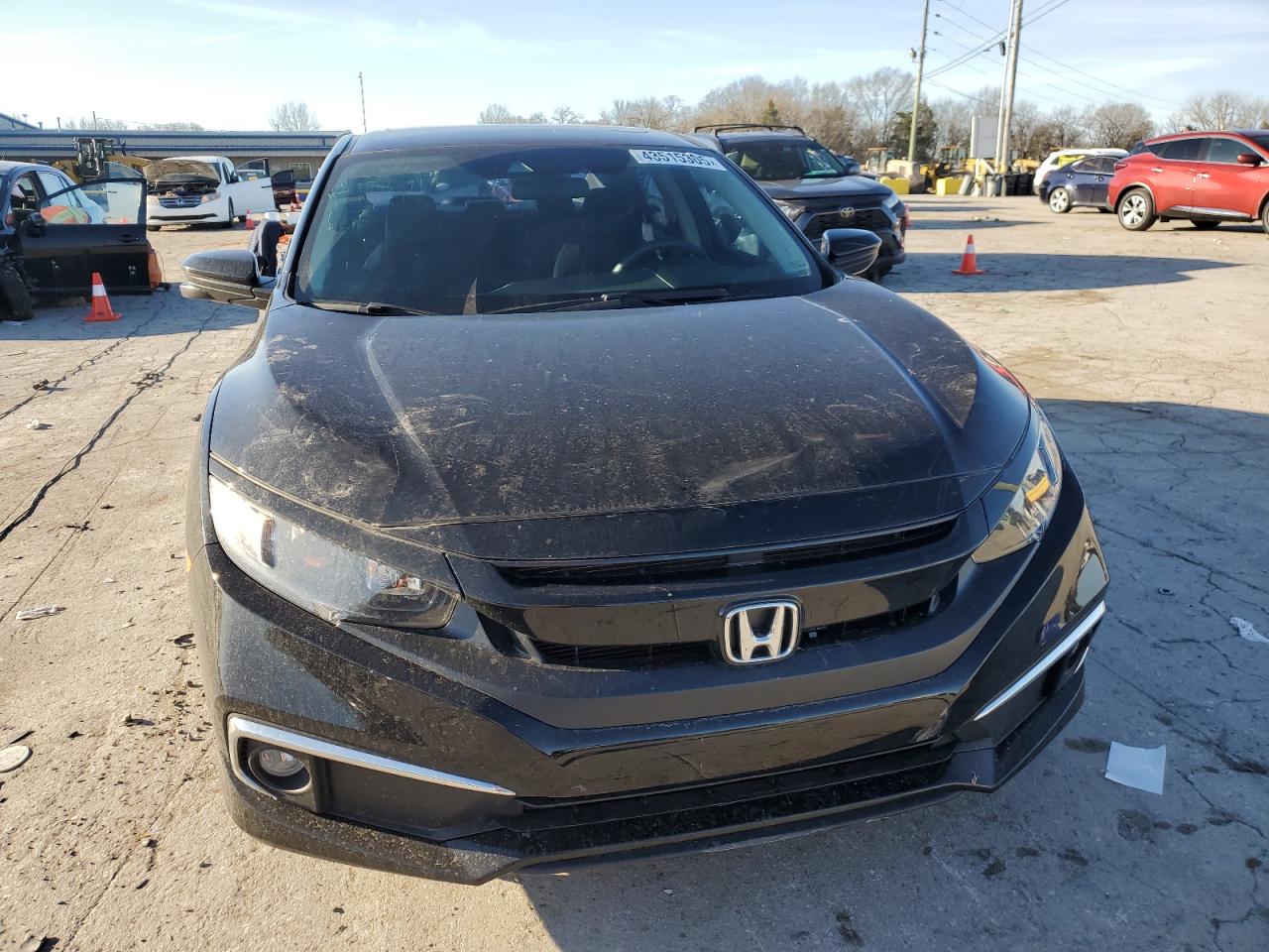 2021 Honda Civic VIN 19XFC1F3XME009276 Copart auction photo, rear end damage thumbnail 5