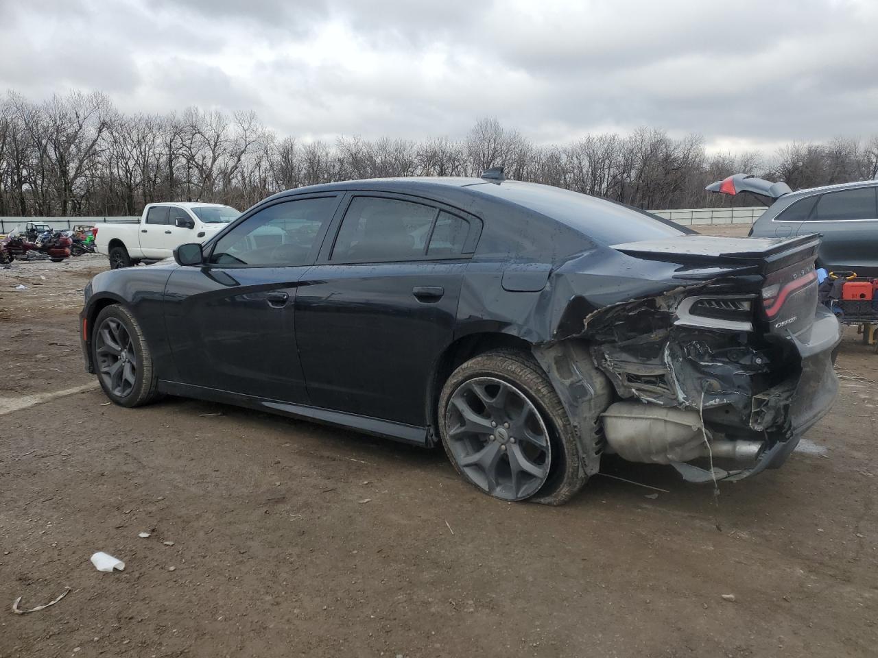2018 Dodge Charger VIN 2C3CDXHGXJH201174 Copart auction photo, rear end / minor dent/scratches damage thumbnail 2