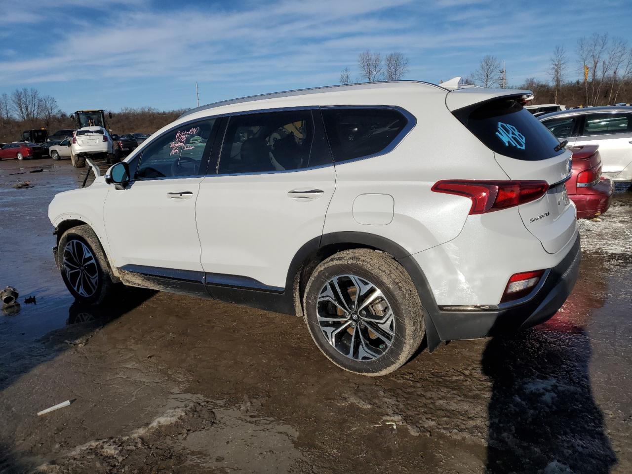 2020 Hyundai Santa Fe VIN 5NMS5CAA6LH273208 Copart auction photo, front end damage thumbnail 2