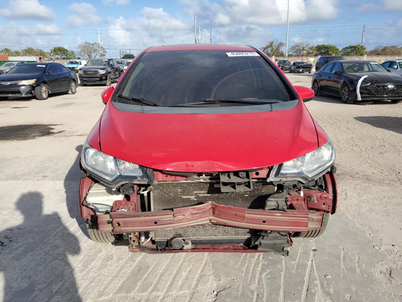 2015 Honda Fit VIN 3HGGK5H8XFM723524 Copart auction photo, front end damage thumbnail 5