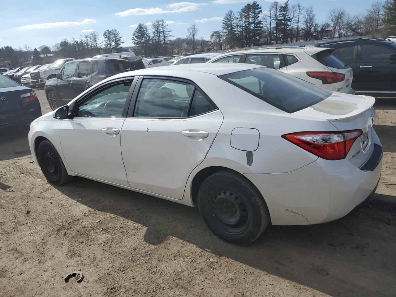 2014 Toyota Corolla VIN 5YFBPRHE7EP106998 Copart auction photo, side damage thumbnail 2