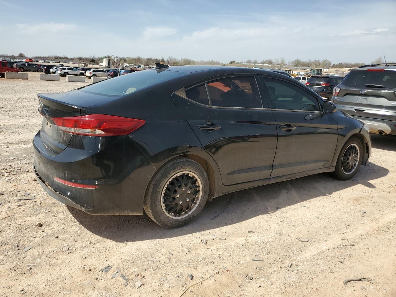 2017 Hyundai Elantra VIN KMHD74LF4HU341342 Copart auction photo, rear end / minor dent/scratches damage thumbnail 3