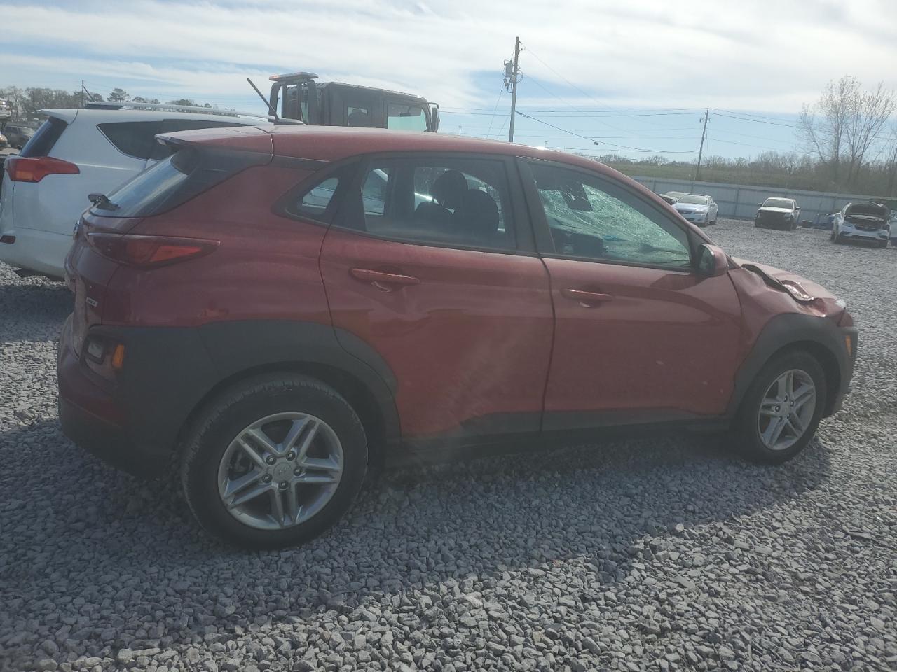 2021 Hyundai Kona VIN KM8K1CAA4MU644545 Copart auction photo, front end damage thumbnail 3