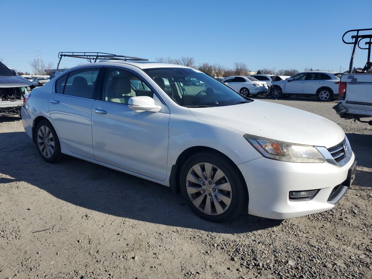 2014 Honda Accord VIN 1HGCR3F90EA021315 Copart auction photo, rear end / front end damage thumbnail 4