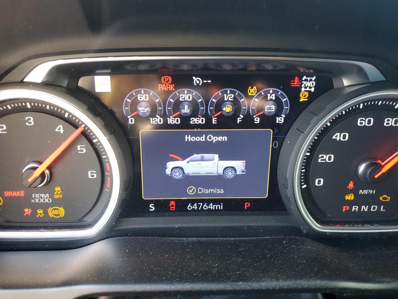 2019 Chevrolet Silverado VIN 3GCUYHED9KG249819 Copart auction photo, front end damage thumbnail 9