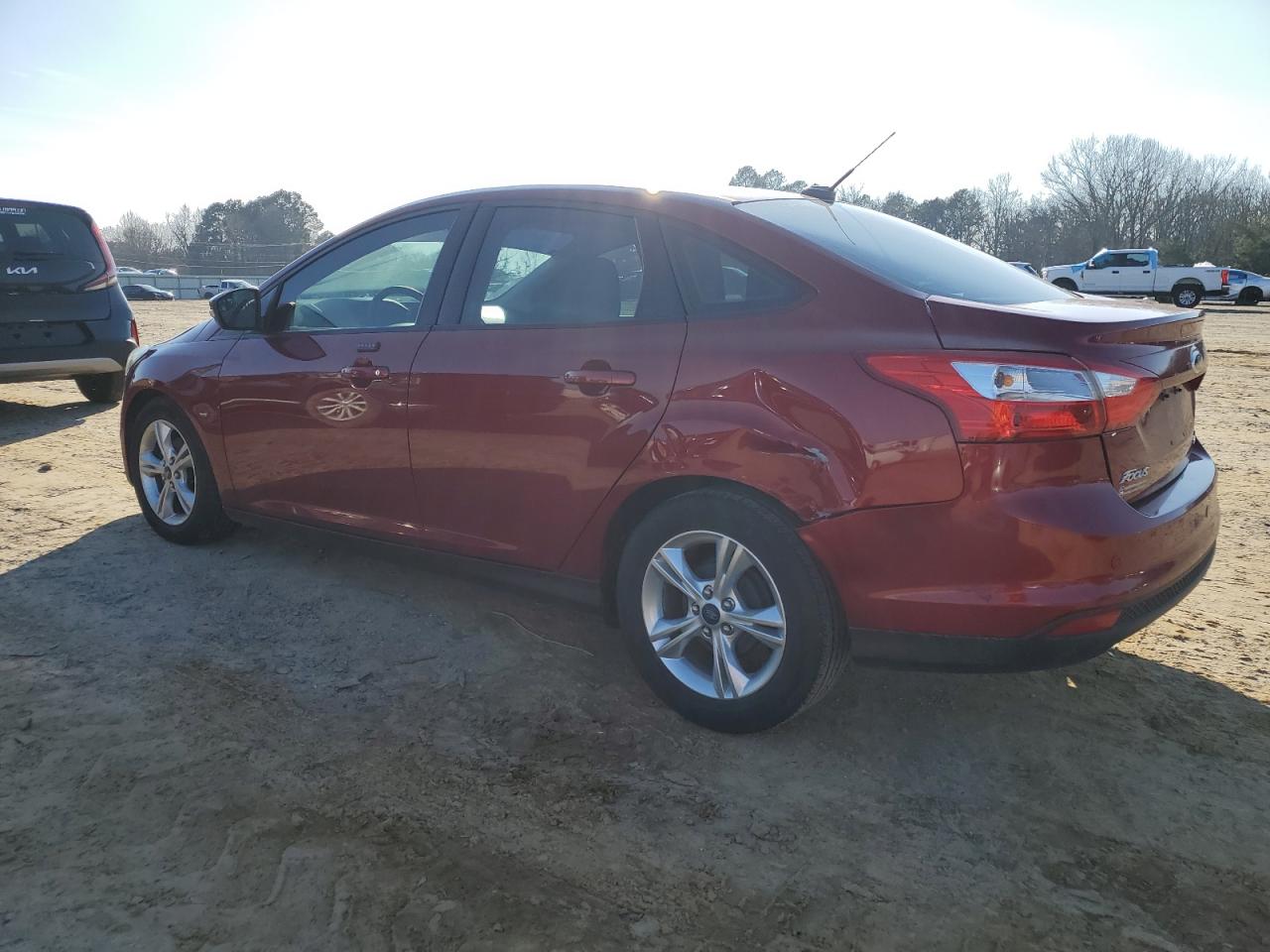 2014 Ford Focus VIN 1FADP3F24EL190016 Copart auction photo, rear end / side damage thumbnail 2