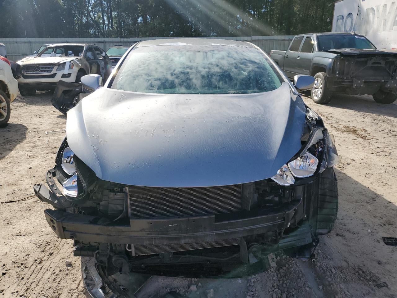 2014 Hyundai Elantra VIN KMHDH4AE3EU148232 Copart auction photo, front end damage thumbnail 5