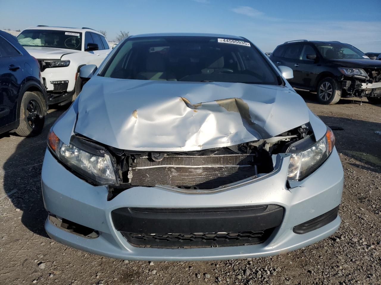 2012 Honda Civic VIN 2HGFG3B51CH522833 Copart auction photo, front end / minor dent/scratches damage thumbnail 5