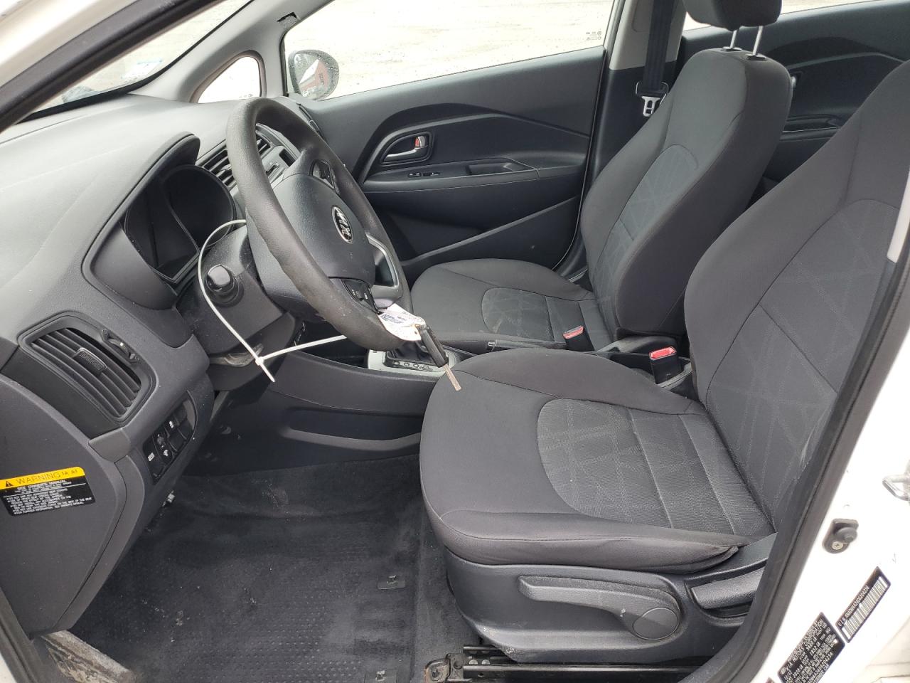 2013 KIA Rio VIN KNADM4A34D6204256 Copart auction photo, side / rear end damage thumbnail 7