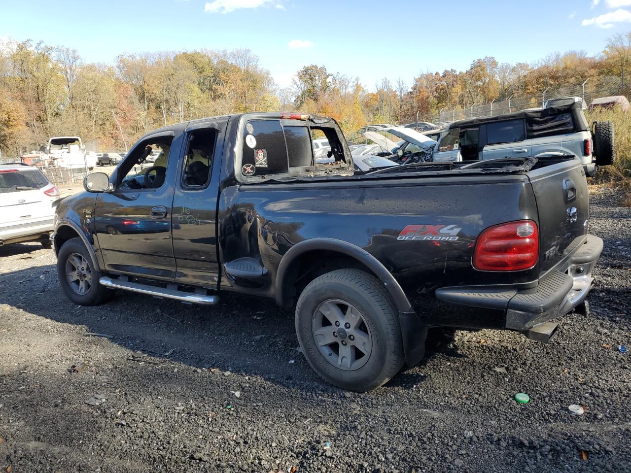 2003 Ford F-150 VIN 2FTRX08L93CA22948 Copart auction photo, burn damage thumbnail 2