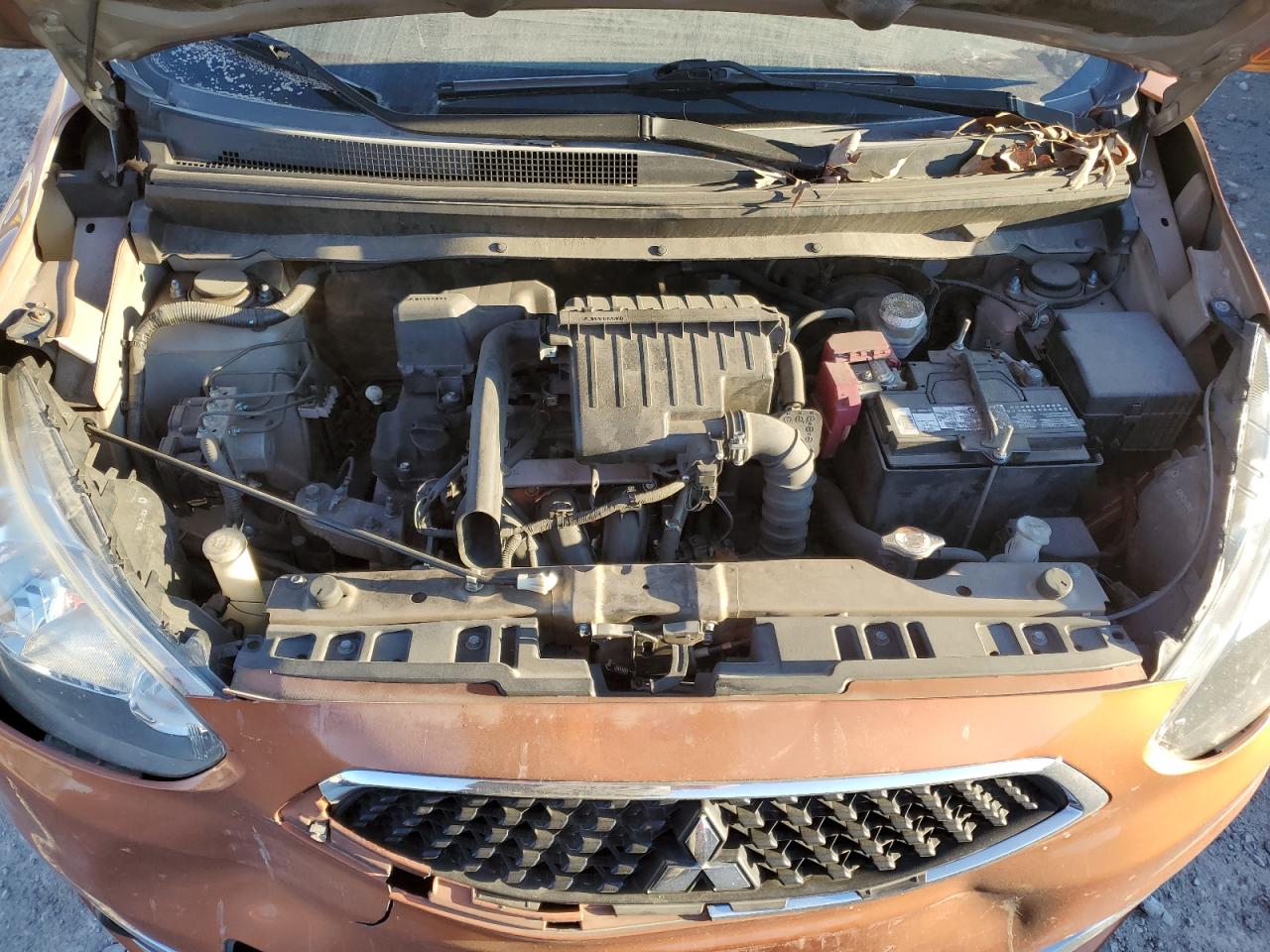 2017 Mitsubishi Mirage VIN ML32A3HJ8HH020002 Copart auction photo, front end damage thumbnail 11