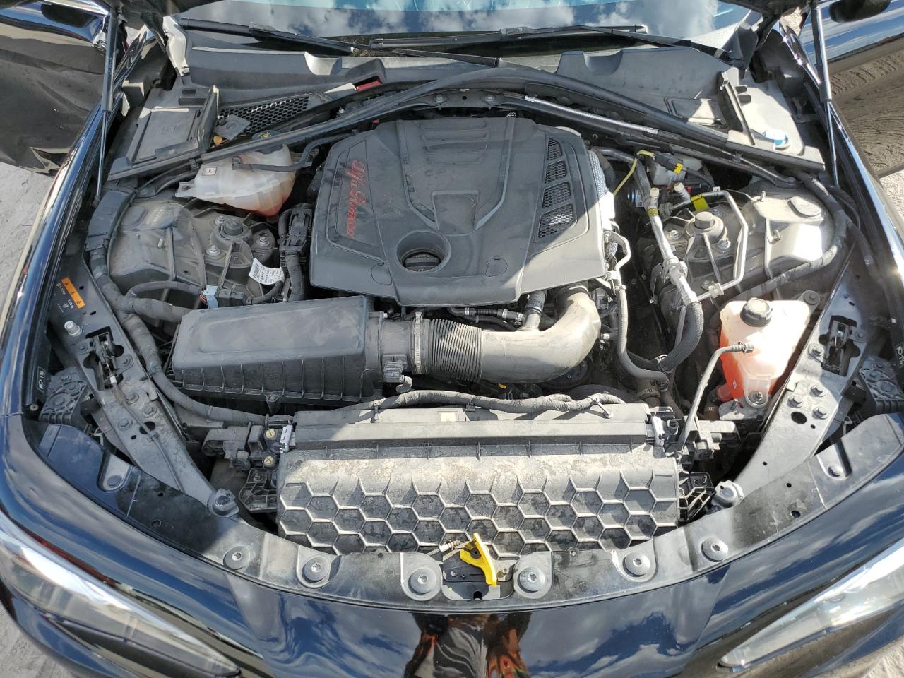 2021 Alfa Romeo Giulia VIN ZARFAMAN1M7639337 Copart auction photo, side / front end damage thumbnail 11