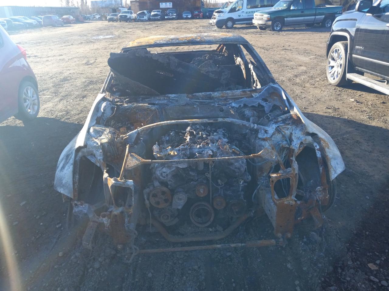 2008 Nissan 350Z VIN JN1BZ34E68M750855 Copart auction photo, burn damage thumbnail 5
