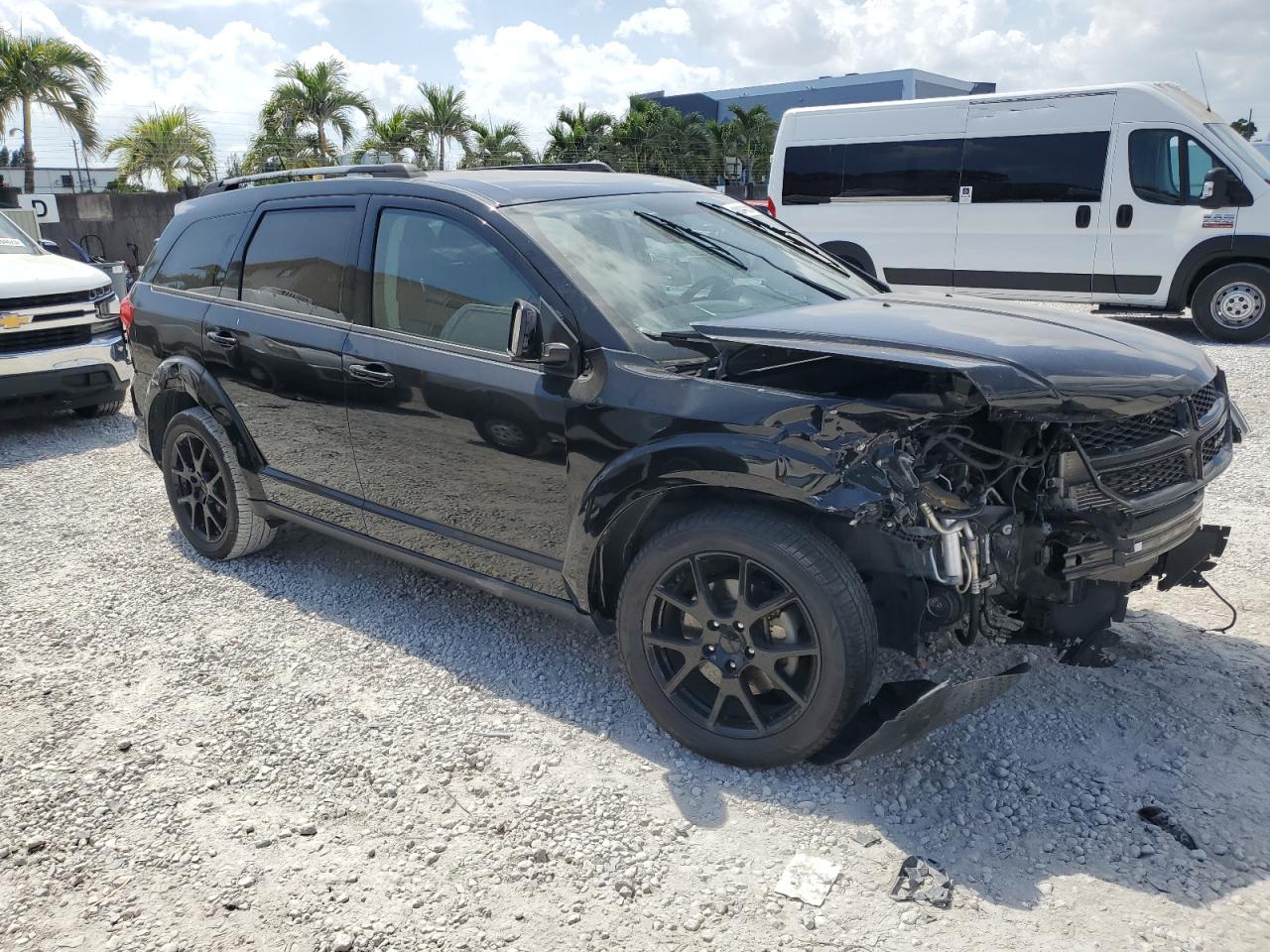 2017 Dodge Journey VIN 3C4PDCBBXHT701338 Copart auction photo, front end / rear end damage thumbnail 4