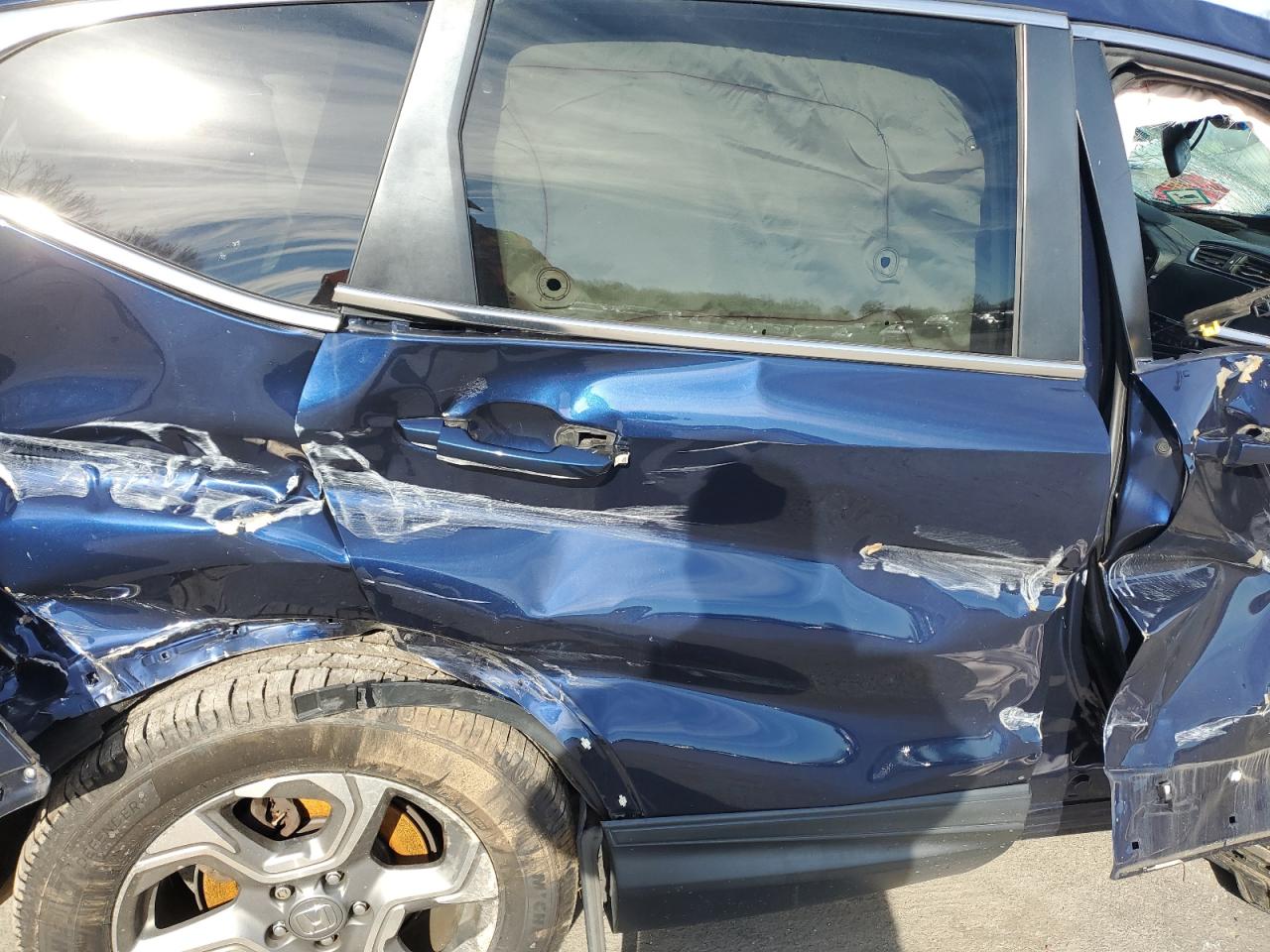 2017 Honda CR-V VIN 2HKRW2H83HH680471 Copart auction photo, all over damage thumbnail 11