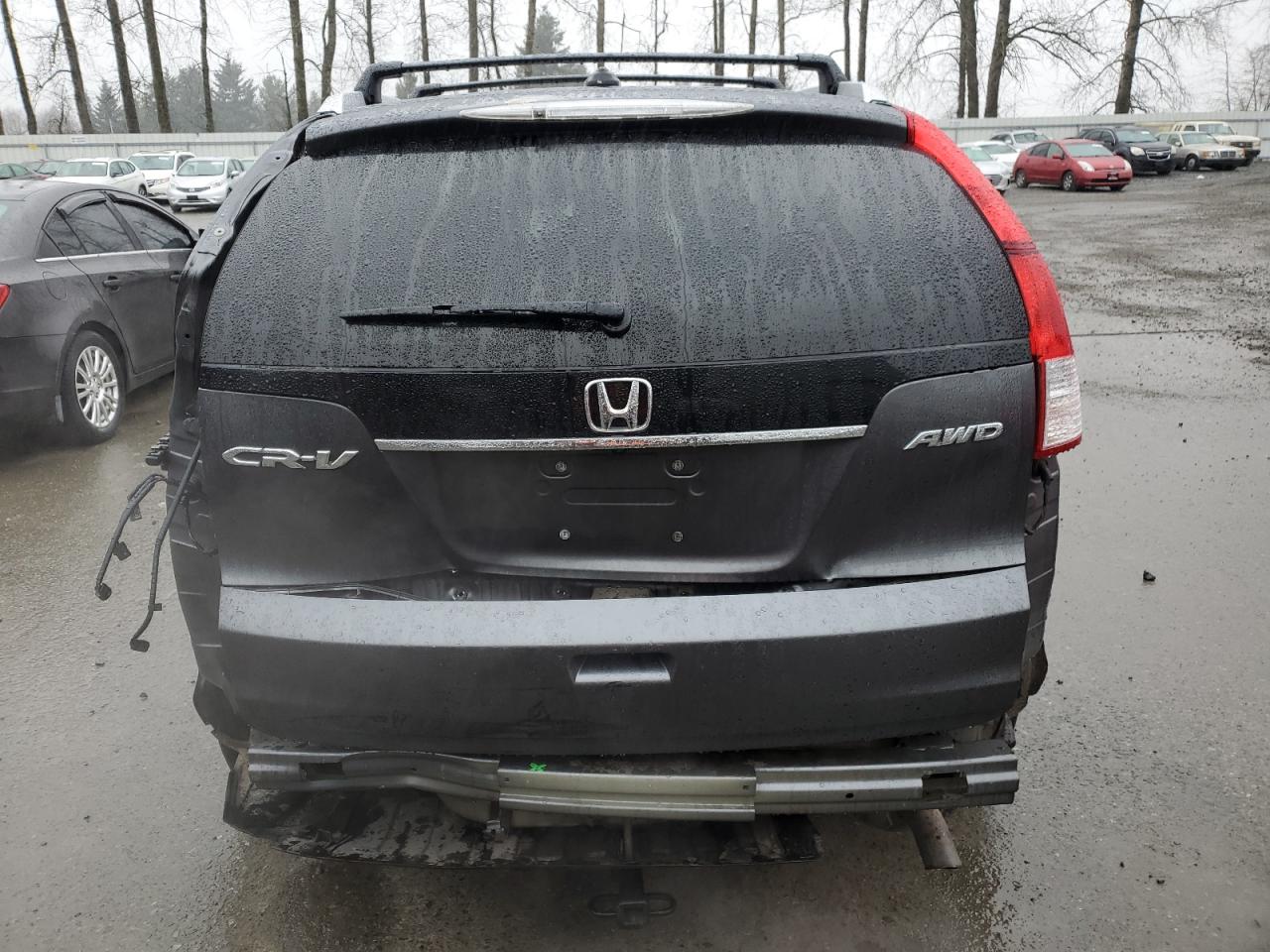 2013 Honda CR-V VIN 2HKRM4H74DH604213 Copart auction photo, rear end damage thumbnail 6