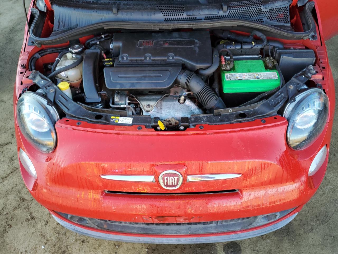 2015 Fiat 500 VIN 3C3CFFHH4FT690327 Copart auction photo, mechanical damage thumbnail 11