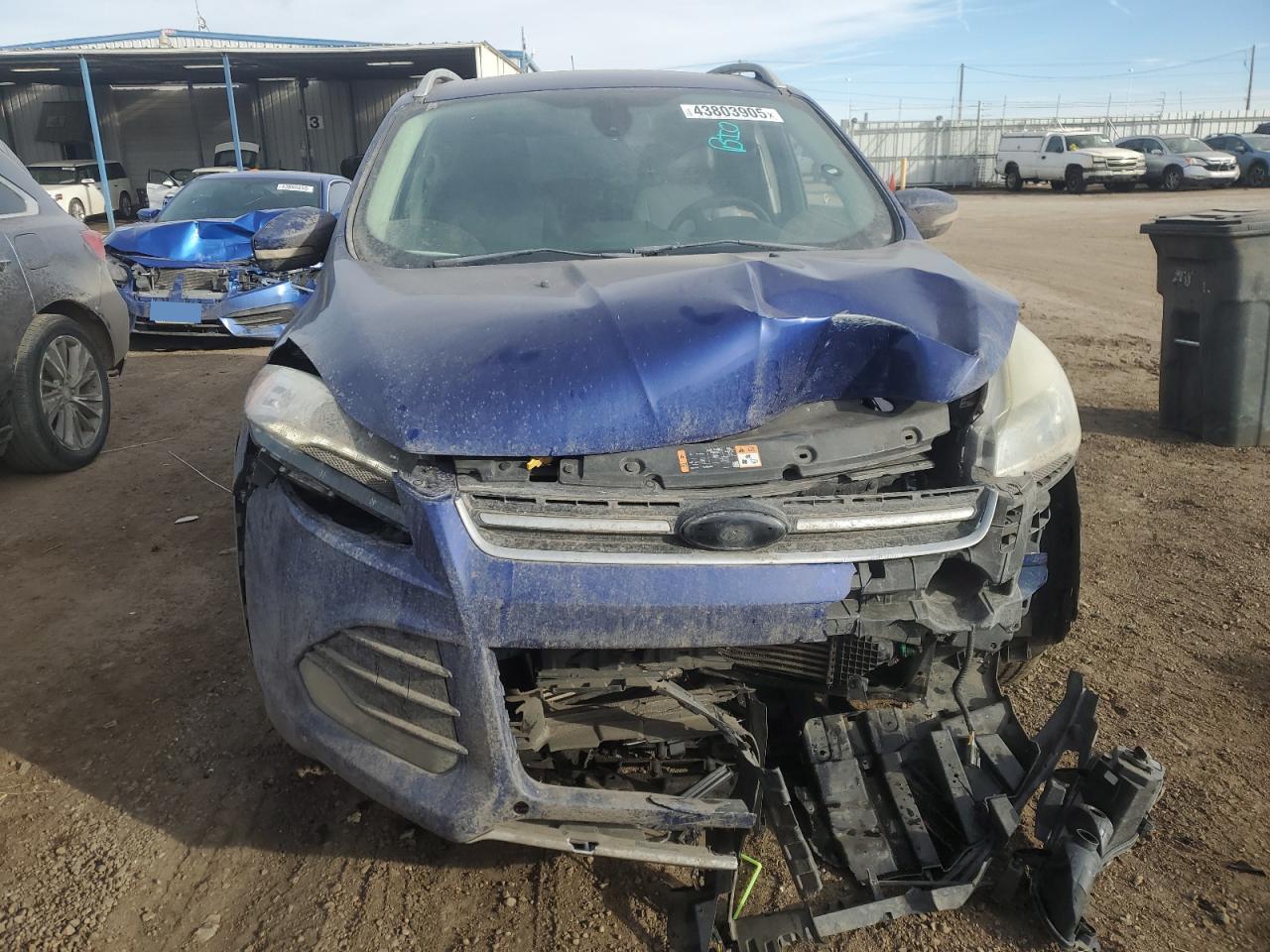 2014 Ford Escape VIN 1FMCU0JX9EUE27086 Copart auction photo, front end damage thumbnail 5