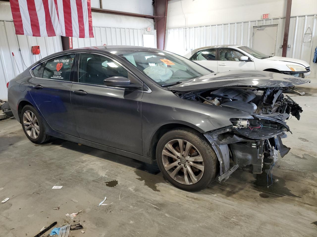 2015 Chrysler 200 VIN 1C3CCCAB9FN502933 Copart auction photo, front end damage thumbnail 4