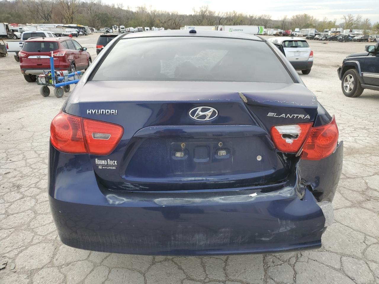 2009 Hyundai Elantra VIN KMHDU46D49U597257 Copart auction photo, all over damage thumbnail 6