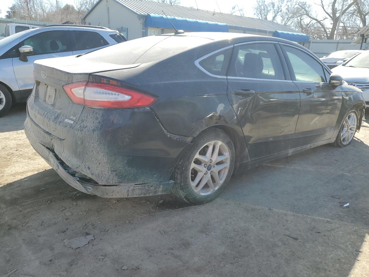 2015 Ford Fusion VIN 3FA6P0HD7FR292662 Copart auction photo, front end / rear end damage thumbnail 3