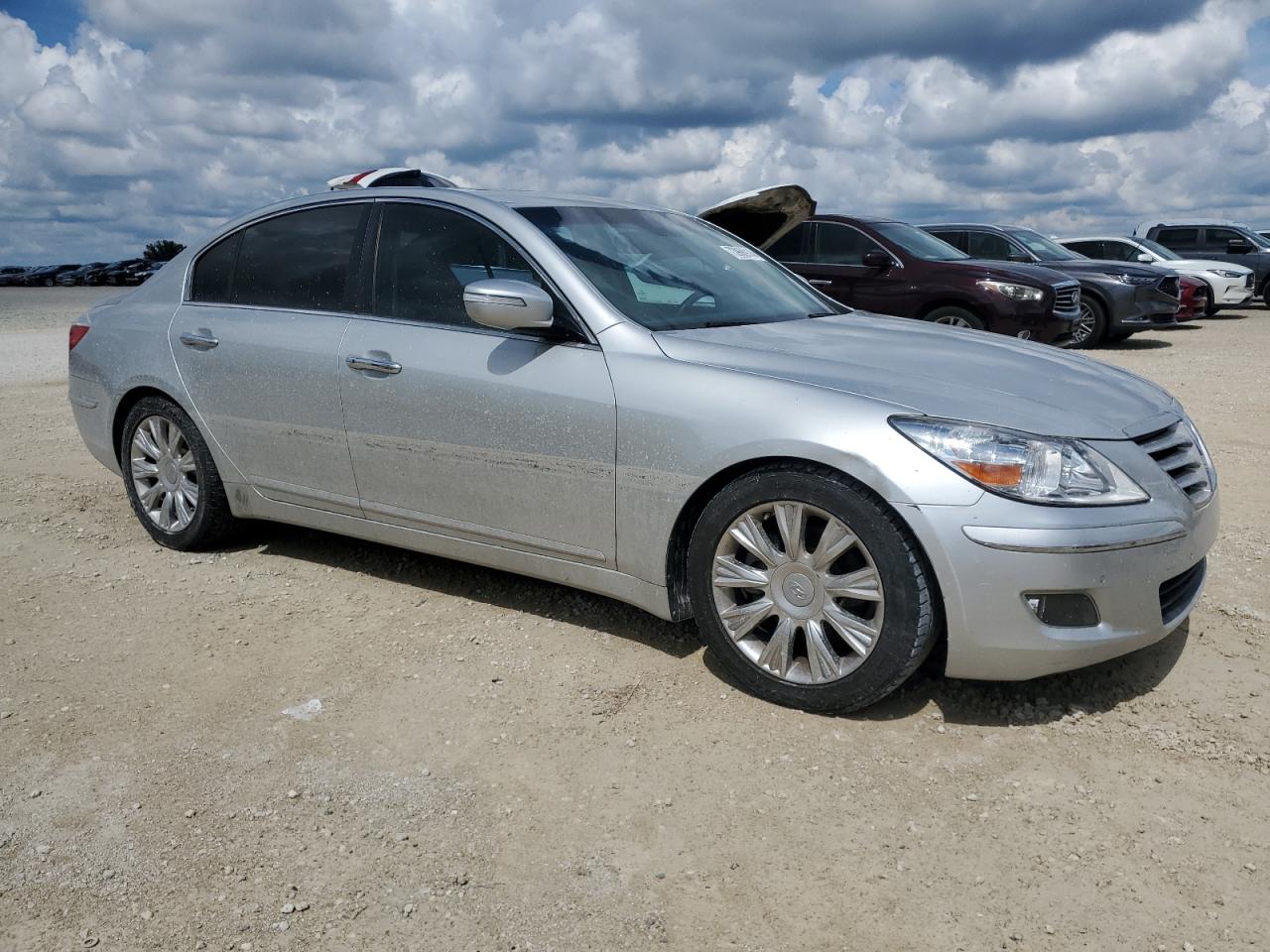 2009 Hyundai Genesis VIN KMHGC46E79U043624 Copart auction photo, water/flood damage thumbnail 4