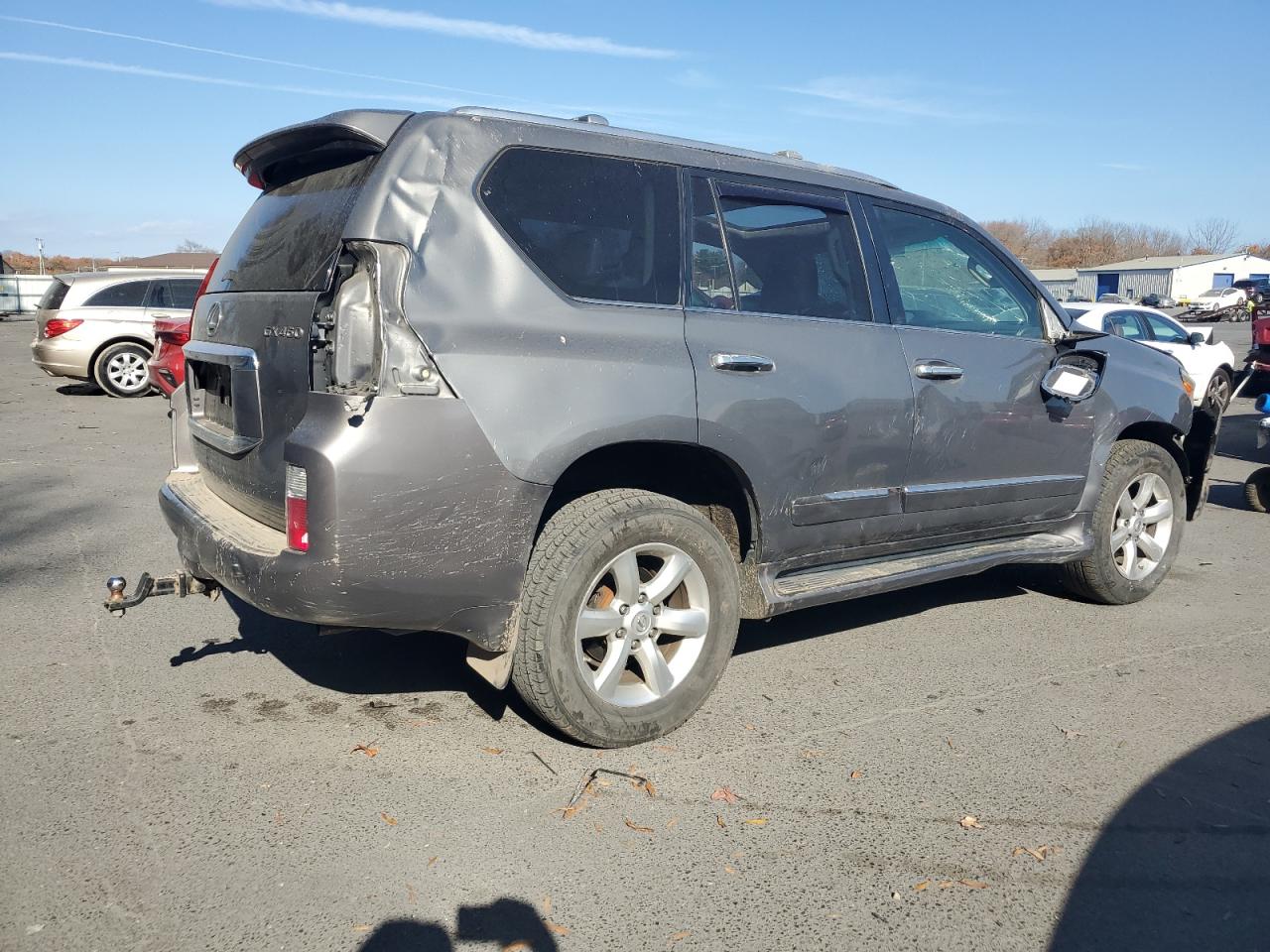 2012 Lexus GX VIN JTJBM7FX4C5036661 Copart auction photo, rollover damage thumbnail 3