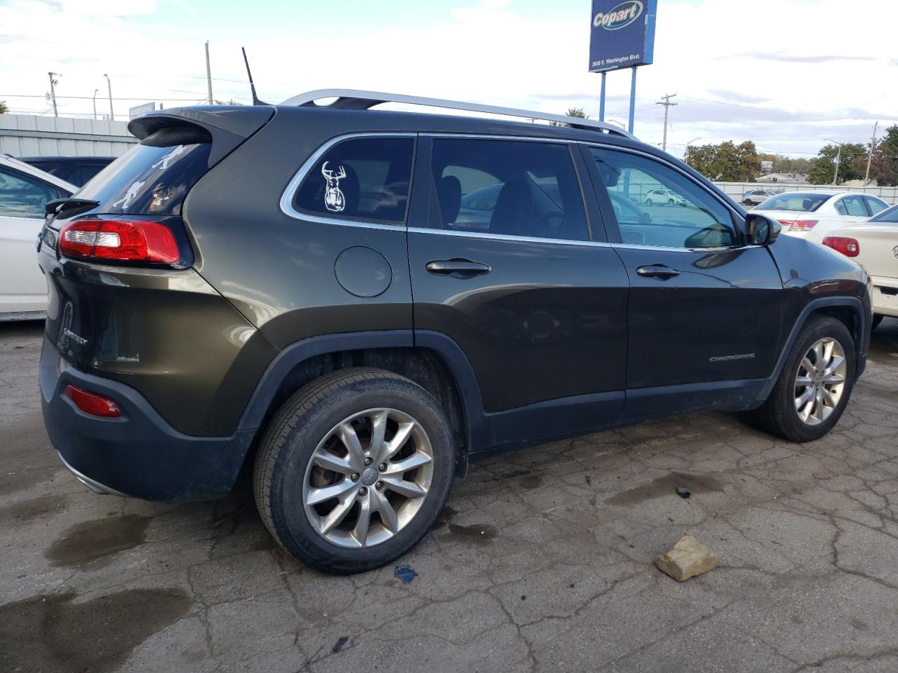 2016 Jeep Grand Cherokee VIN 1C4PJMDS0GW109483 Copart auction photo, front end / side damage thumbnail 3