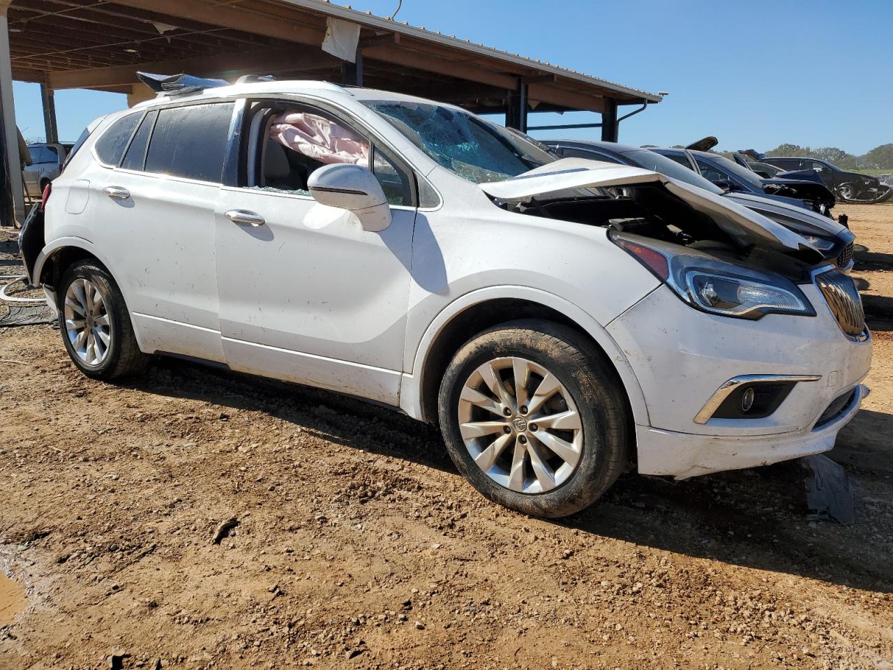 2017 Buick Envision VIN LRBFXBSA1HD111246 Copart auction photo, rollover damage thumbnail 4