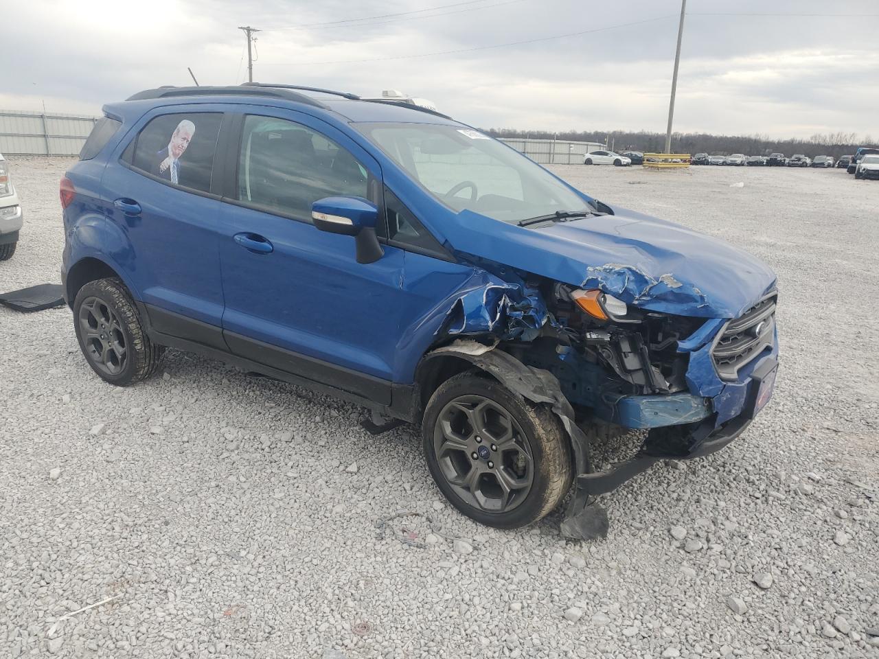 2018 Ford EcoSport VIN MAJ6P1CL5JC222427 Copart auction photo, front end / side damage thumbnail 4