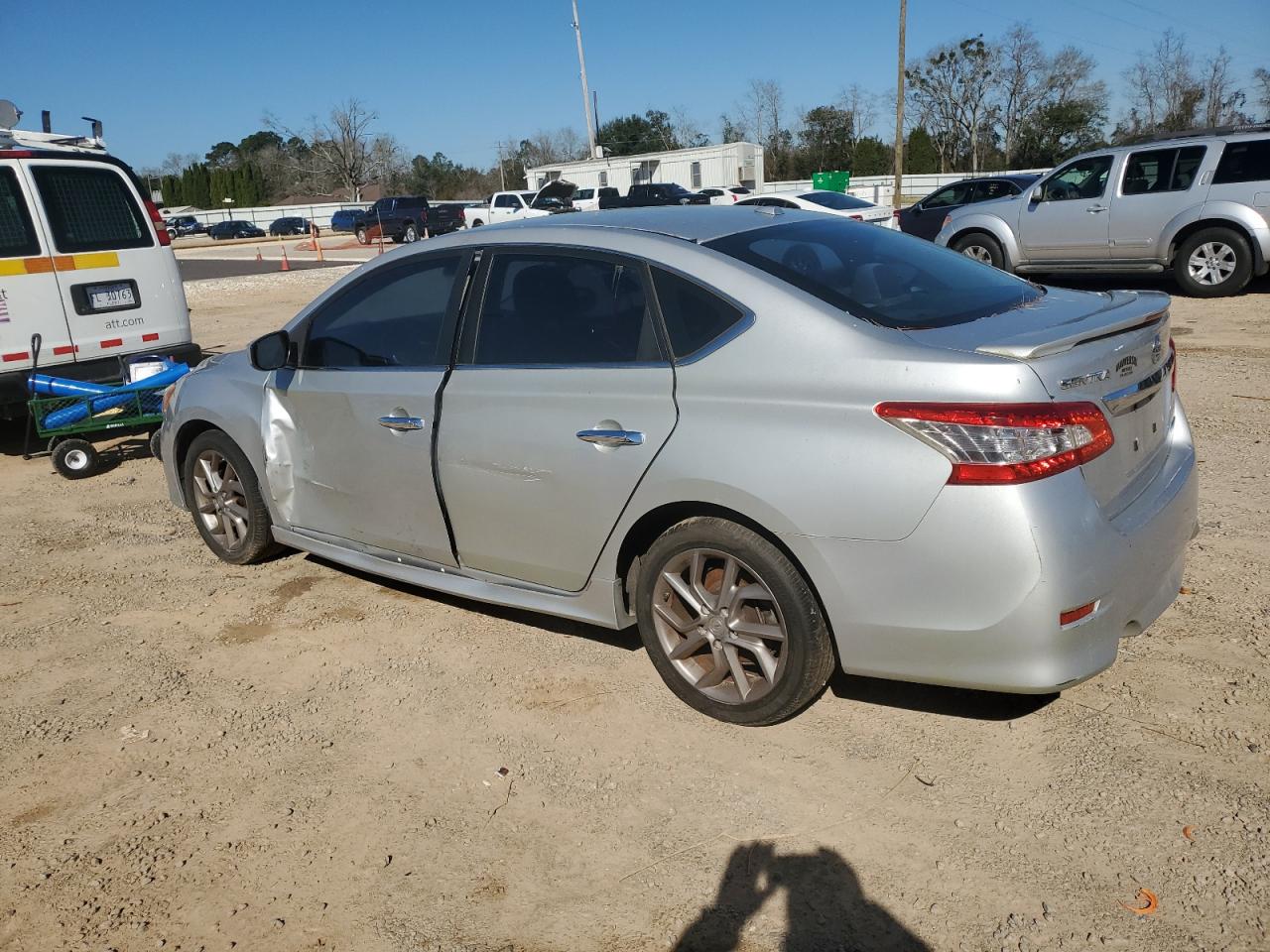 2013 Nissan Sentra VIN 3N1AB7AP8DL612557 Copart auction photo, side / normal wear damage thumbnail 2