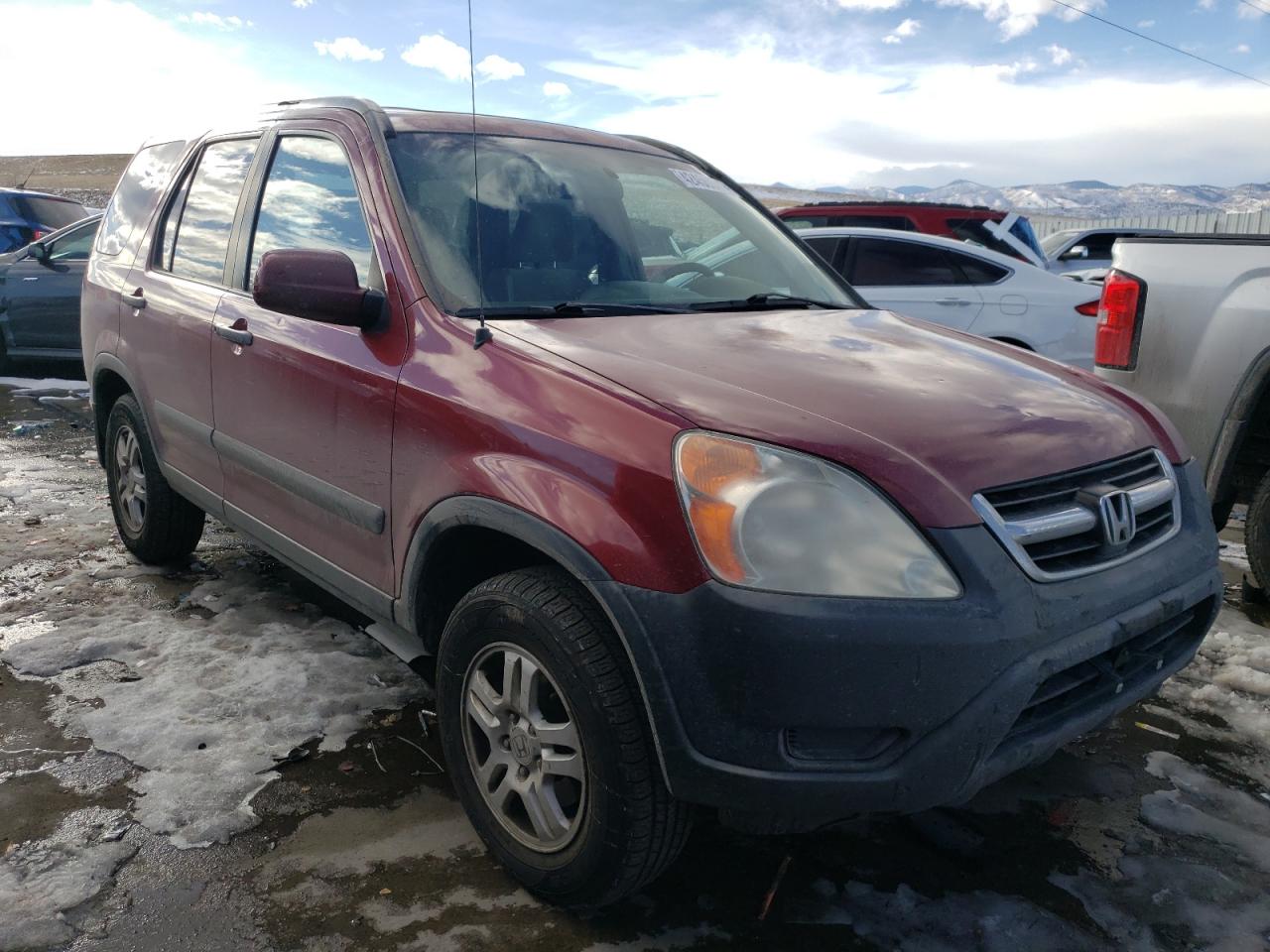 2002 Honda CR-V VIN JHLRD78872C082442 Copart auction photo, front end / hail damage thumbnail 4