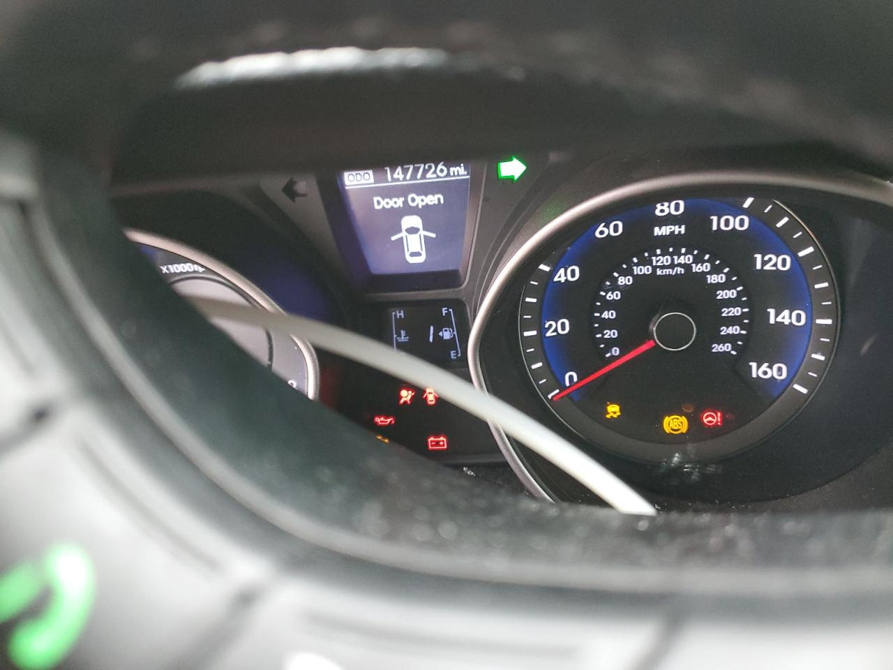 2013 Hyundai Elantra VIN KMHD35LE9DU056901 Copart auction photo, all over damage thumbnail 9