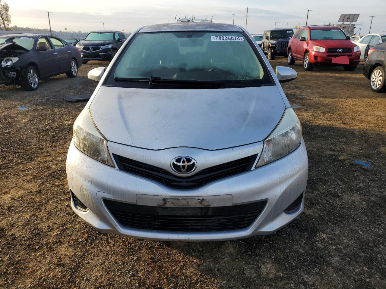 2012 Toyota Yaris VIN JTDKTUD37CD537750 Copart auction photo, rear end damage thumbnail 5